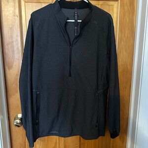 lululemon athletica Men's Charcoal Quarter-Zip Jacket sz L